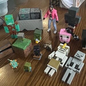 Lot of Minecraft figures